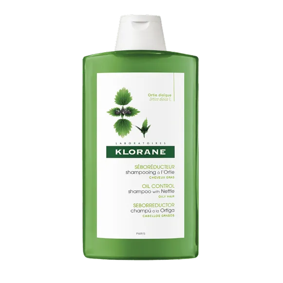Klorane, szampon z organiczną pokrzywą, włosy przetłuszczające się, 400 ml