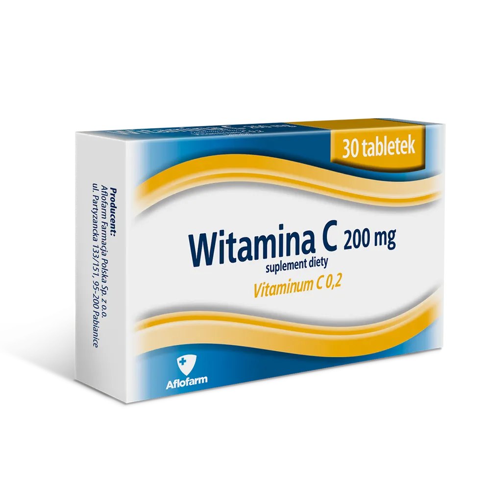 Witamina C, 200 mg, 30 tabletek