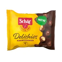 Schär Delishios bezglutenowe chrupki zbożowe w czekoladzie, 37 g