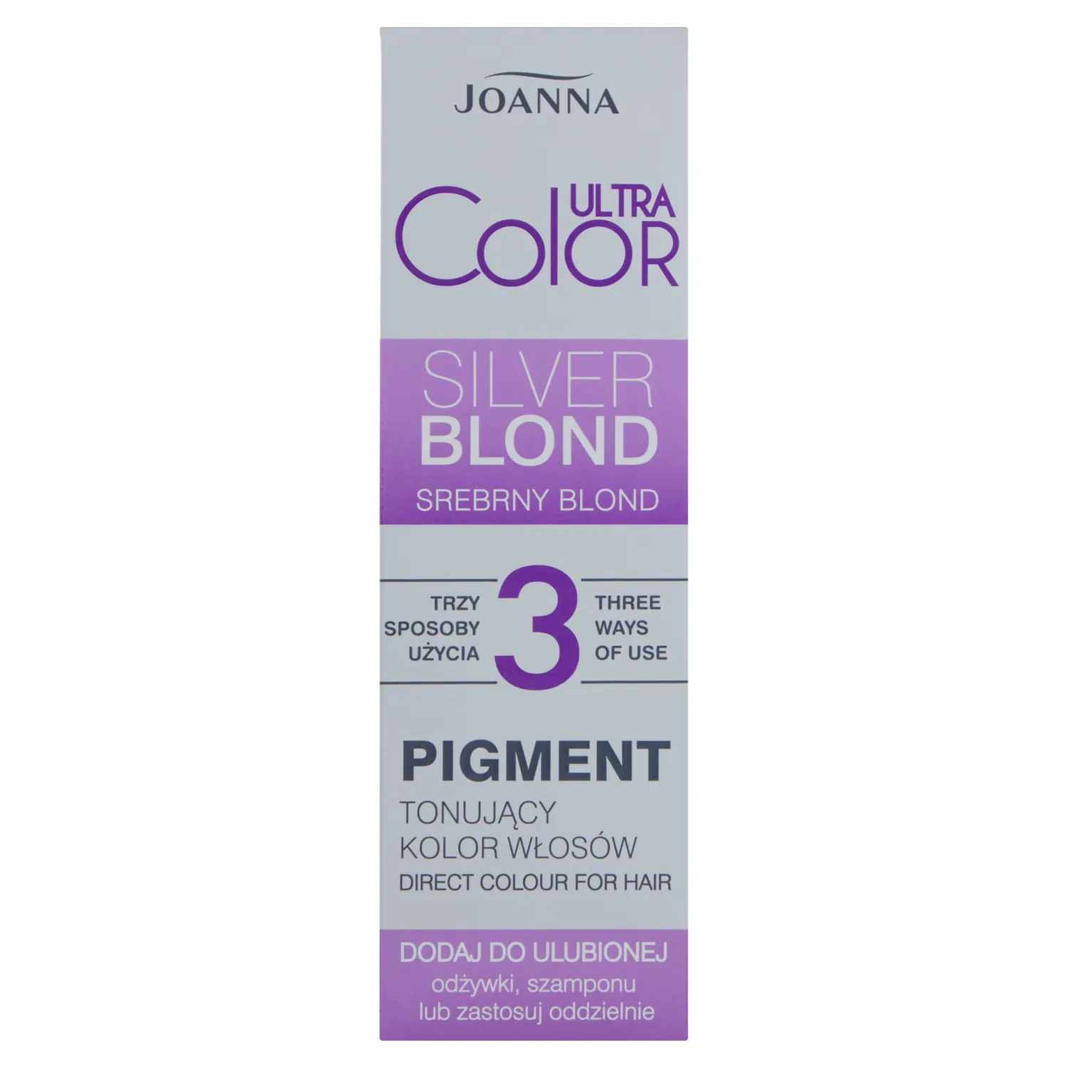 Joanna Ultra Color pigment tonujący, srebrny blond, 150 ml