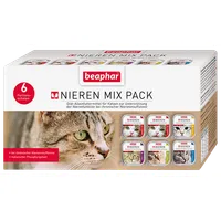 Beaphar Nieren Mix Pack Karma dla kotów z niewydolnością nerek, 6x100 g