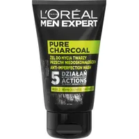 L`Oreal Men Expert Pure Charcoal Żel do mycia twarzy przeciw niedoskonałościom, 100 ml