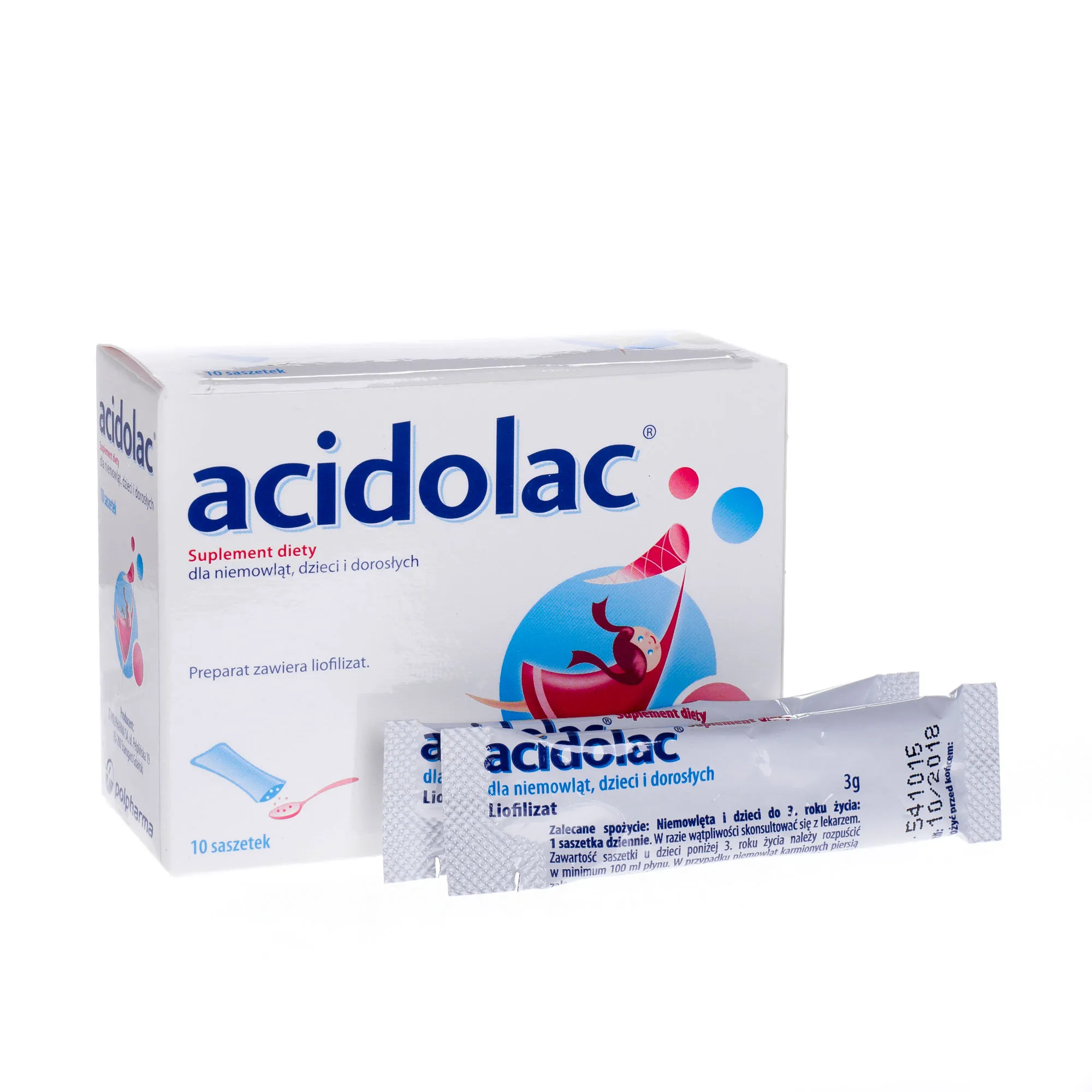 Acidolac, suplement diety, 10 saszetek