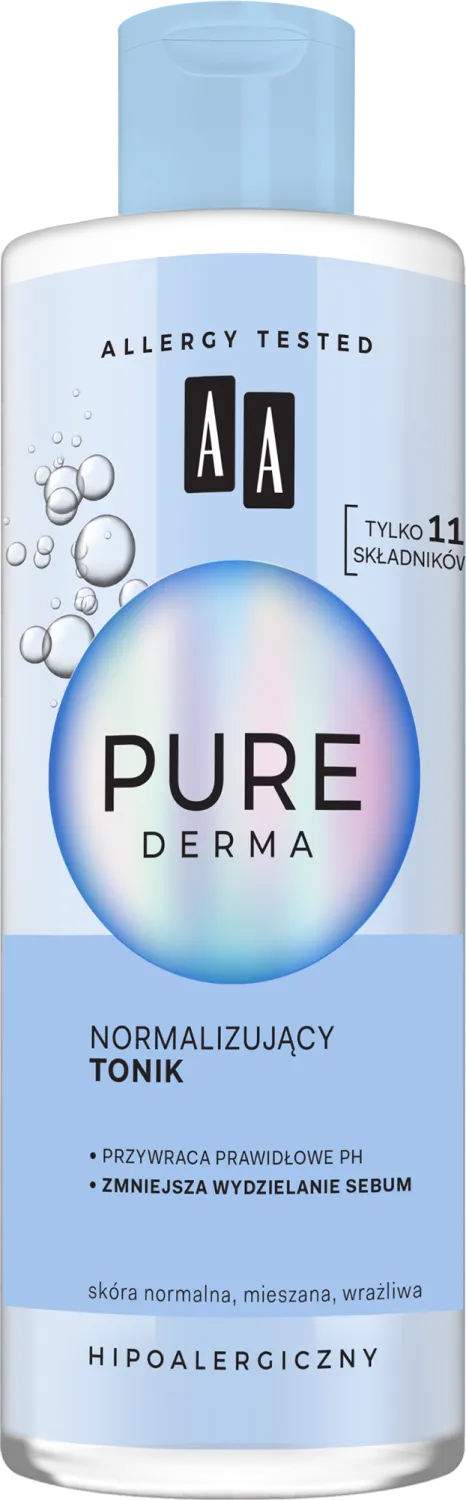 AA Pure Derma normalizujący tonik do twarzy, 200 ml