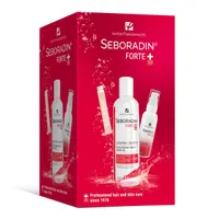 Seboradin Forte zestaw przeciw wypadaniu włosów 2+1: szampon + ampułki + booster, 200 ml + 14 x 5,5 ml + 50 ml