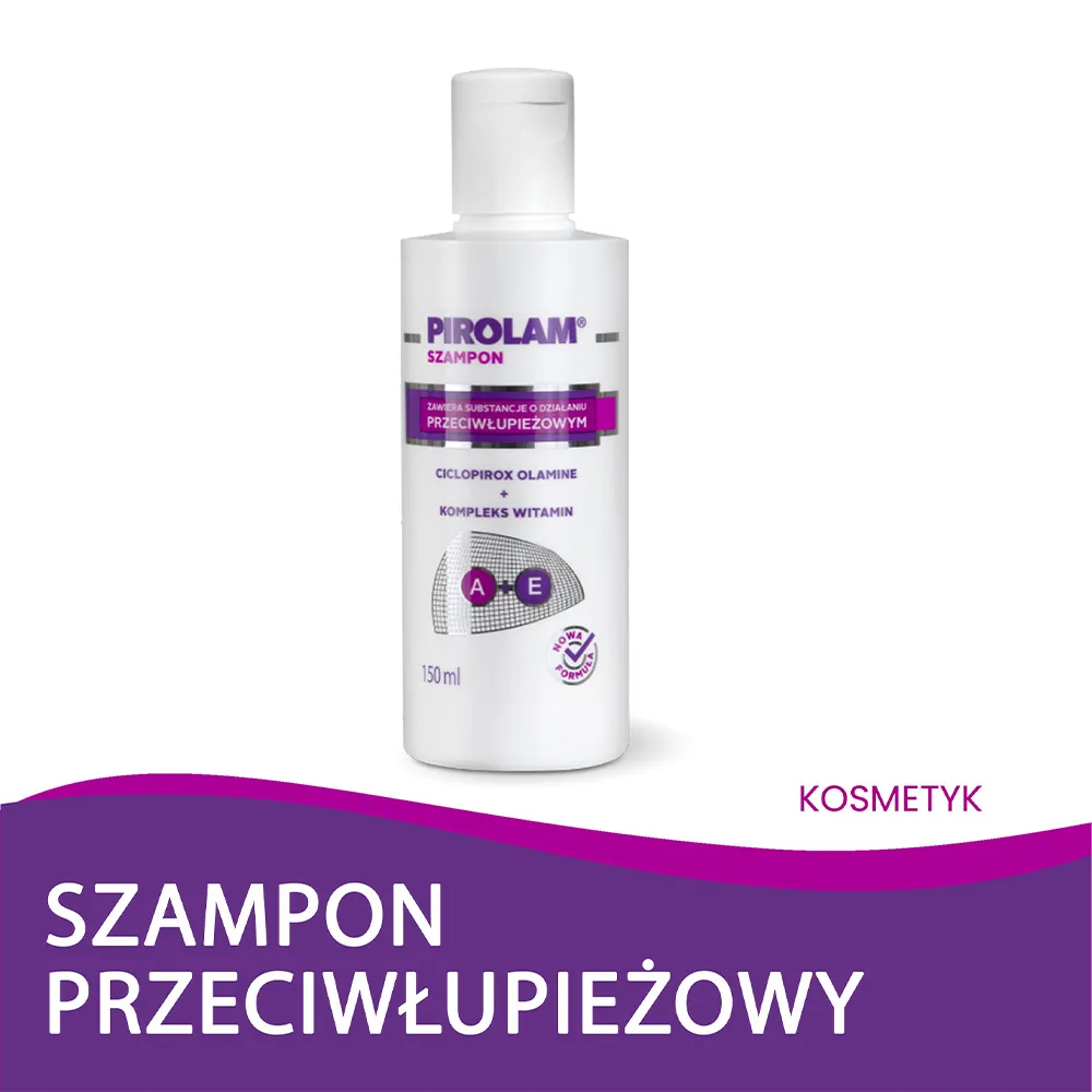 Pirolam, szampon przeciwłupieżowy z witaminą A i E, 150 ml