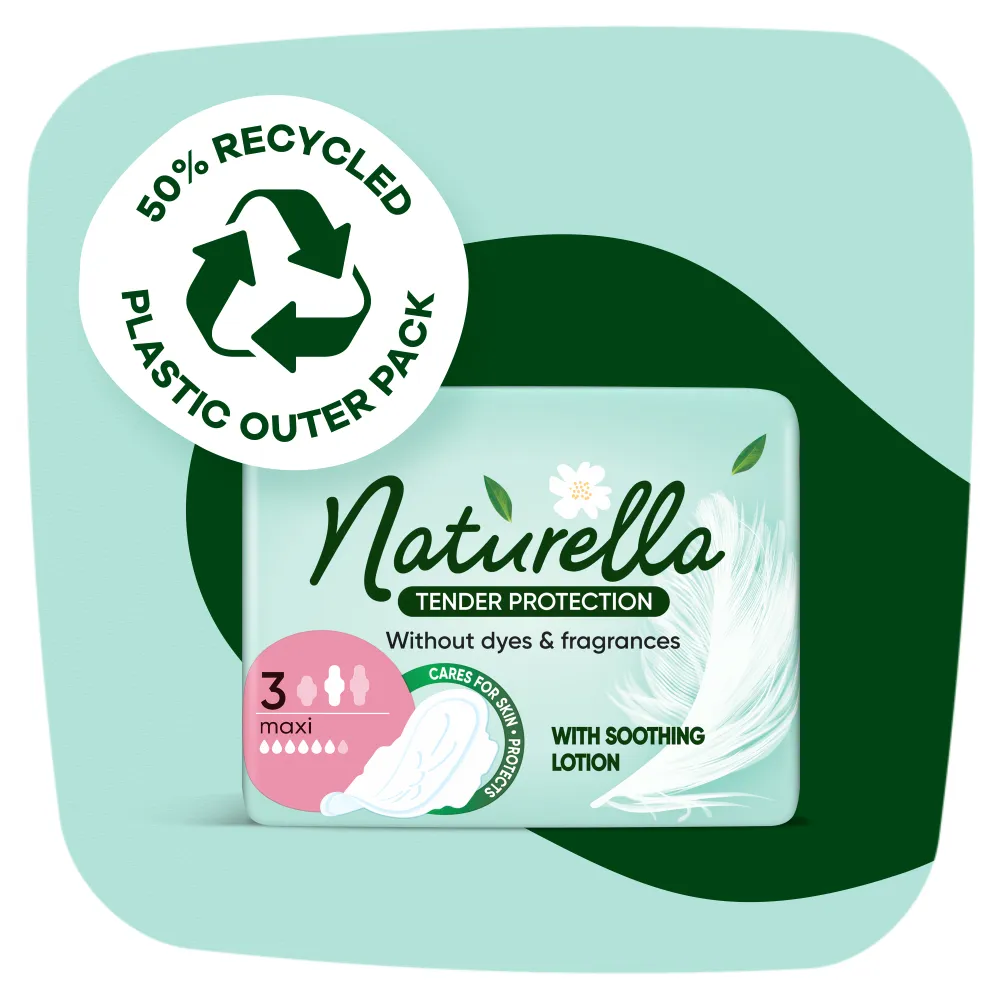 Naturella Tender Protection Normal Plus podpaski bez barwników i substancji zapachowych, 16 szt. 