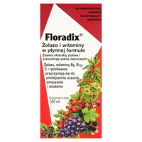 Floradix Żelazo i Witaminy, suplement diety, 500 ml