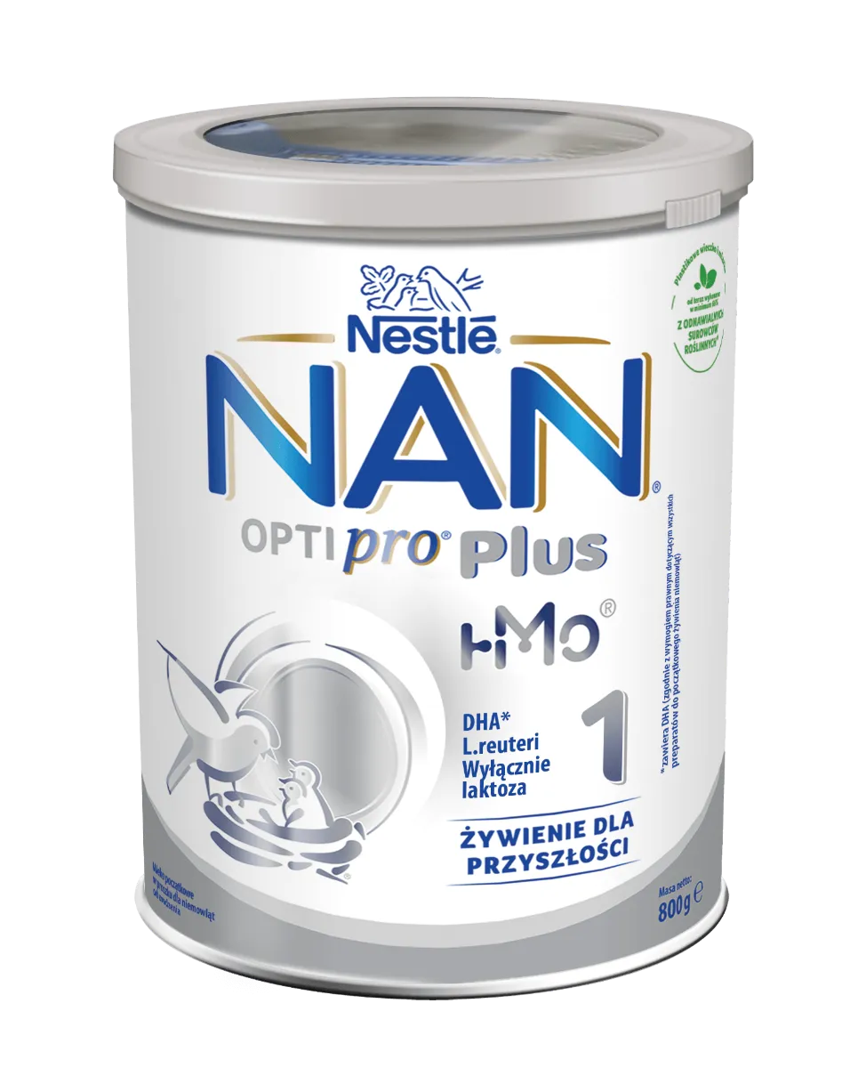 Nan Optipro Plus 1 HM-O. mleko początkowe dla niemowląt od urodzenia, 800 g